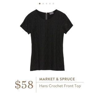 Hand Crochet Front Top